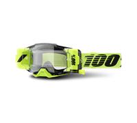 §Maschera Cross 100% Armega Forecast Giallo Neon-Trasparente§