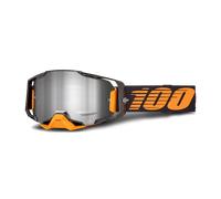 100 Percent Armega Hiper Acosta, occhiali a specchio male Nero/Arancione Fluo Argento A Specchio