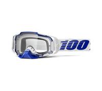 §Maschera Cross 100% Armega Blu - Lente Trasparente§