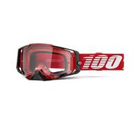 §Maschera Cross 100% Armega Rossa - Lente Trasparente§