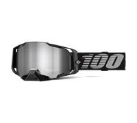 Maschera 100 armega nero vetro specchio argento