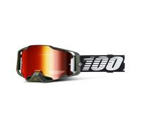 §Maschera Cross 100% Armega Soledad-Specchio Lente Rossa§