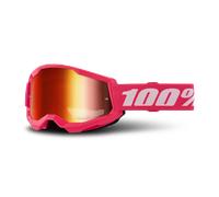 100% Strata 2 Goggle Pink / Red Mirror Lens