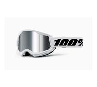Maschera Cross 100% The Strata 2 Bianco-Specchio Argento