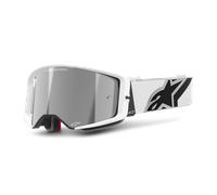 Alpinestars Supertech Corp Absolute Vision Mirror bianco Occhiali da motocross, nero-bianco per maschi