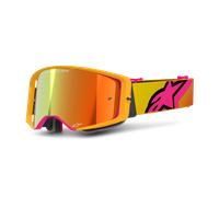 Maschera Cross Alpinestars Supertech Corp Specchio Argento Giallo/Rosa Giallo,Rosa
