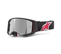 Maschera Cross Alpinestars Supertech Corp Trasparente Nero/Rosso Nero,Rosso