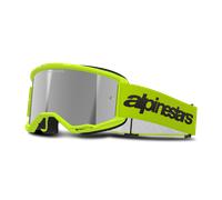 Maschera Cross Alpinestars Vision 3 Wordmark Lente Specchio Giallo Fluo Giallo Fluo