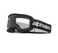 Maschera Cross Alpinestars Vision 3 Wordmark Lente Specchio Nero Nero