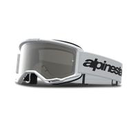 Alpinestars Vision 3 Wordmark Mirror Occhiali da motocross, bianco/nero, Taglia unica
