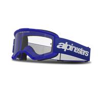 Maschera Cross Alpinestars Vision 3 Wordmark Lente Trasparente Blu Blu
