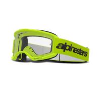 Maschera Cross Alpinestars Vision 3 Wordmark Lente Trasparente Giallo Fluo Giallo Fluo