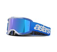 Maschera Cross Alpinestars Vision 5 Blaze Lente Specchio Blu Blu