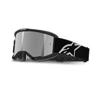 Maschera Cross Alpinestars Vision 5 Corp Lente Specchio Nero Nero