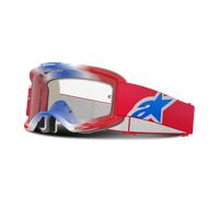 Maschera Cross Alpinestars Vision 5 Corp Lente Trasparente Rosso/Bianco/Blu Rosso,Bianco,Blu