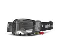 Maschera VISION 8 AMBER Roll Off Nero Argento ALPINESTARS - UN: UN