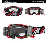 MASCHERA CROSS ALPINESTARS VISION 8 ROLL-OFF BLACK RED