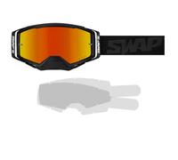Maschera Cross AURUS DEEP BLACK + Tear Off Laminated 2 pezzi