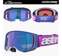 MASCHERA CROSS ENDURO ALPINESTARS SUPERTECH VISION VISTA LENTE SPECCHIATA BLU
