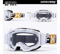 Maschera Cross FXR Maverick Prime Bianco-Oro Bianco