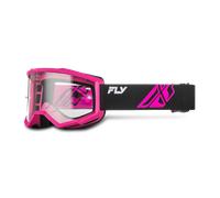 Maschera Cross FLY Racing Focus V26 Nero/Rosa/Trasparente Nero,Rosa,Trasparente
