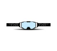 FXR Combat Clear Occhiali da motocross, nero