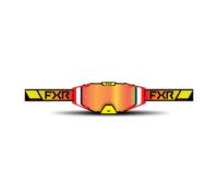 FXR Combat 2023 Occhiali da motocross, rosso-giallo
