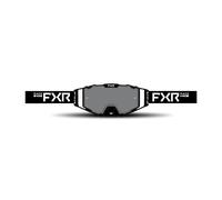 §Maschera Cross FXR Combat Nero-Bianco Lente Fumé§