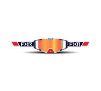 FXR Combat 2023 Occhiali da motocross, bianco-blu