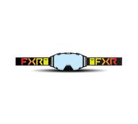 FXR Maverick Clear 2023 Occhiali da motocross, nero-giallo
