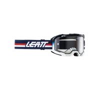 Leatt Velocity 4.5 Stripes 2024 Occhiali da motocross, bianco-rosso-blu