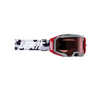 Leatt Velocity 5.5 Camo 2024 Occhiali da motocross, grigio-rosso per maschi