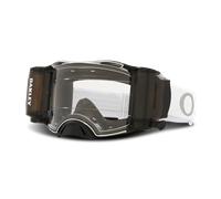 Oakley Airbrake MX Tuff Blocks Roll Off, occhiali male Bianco/Grigio Trasparente