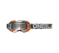 ONeal B-10 Duplex, occhiali male Grigio/Bianco/Arancione Trasparente