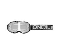 Oneal B-10 Duplex Occhiali da motocross, nero-grigio