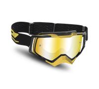 §Maschera Cross Progrip 3309FL RAPID Grigio-Oro-Nero§
