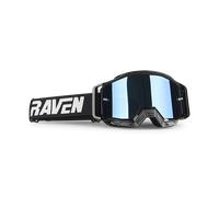 §Maschera Cross Raven Sniper Crew Nero - Lente Specchio Blu§