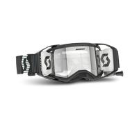 Maschera Cross Scott Prospect 2.0 WFS Roll Off Works Nero-Bianco Trasparente Nero