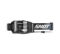 Maschera Cross Shot Lite Roll-Off Solid Nero Opaco Nero Opaco