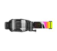 Maschera Cross Shot Race Gear Lite Devil Roll-Off 27 Nero Opaco Nero Opaco
