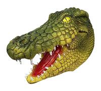 Maschera da alligatore per Halloween, in lattice, a forma di animale, per feste e cosplay, costume da coccodrillo, per adulti e feste di carnevale
