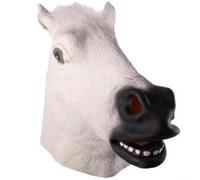 Maschera da cavallo stravagante, copricapo per feste in costume, giochi scolastici e divertimento in famiglia, in vinile leggero, con cinturino regolabile per una vestibilità sicura, per tutte le età