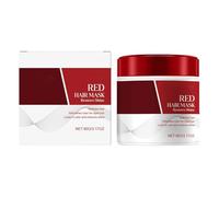 Maschera da colorare rosso per capelli: levigare e idratare il trattamento di riparazione, e proteggere le maschere capillari di colore, capelli lisci e asciutti | Prodotto di stile domestico