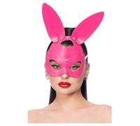 Maschera Da Coniglio In Ecopelle Per Halloween Festival Disco Con Borchie