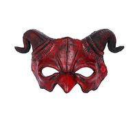 Maschera da demone, maschera da diavolo per Halloween, maschera horror, mezza maschera in schiuma, maschera demoniaca per feste di Halloween, spettacoli teatrali