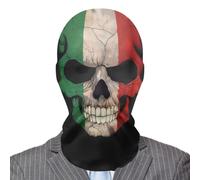 Maschera da fantasma di Halloween, maschera da fantasma malvagio spaventoso | Copricapo completo in rete divertente horror,Copertura elastica per il viso spaventosa e divertente per feste in maschera