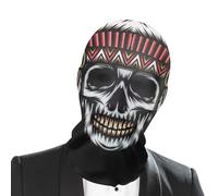 Maschera da fantasma spaventoso,Maschera da fantasma di Halloween - Copricapo completo in rete divertente horror - Costume da malvagio in maschera inquietante per Halloween, per adulti, in re