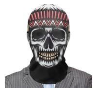 Maschera da fantasma spaventoso, maschera spaventosa realistica per adulti, maschera fantasma in rete, traspirante e realistica, per Halloween, cosplay e feste in maschera