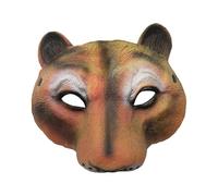 Maschera da gatto selvatico - copertura per il viso leopardato | maschera animale safari | copertura realistica per il viso | costume leopardato | travestimento divertente