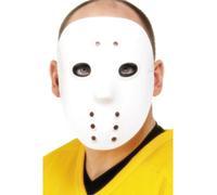Maschera Da Hockey Bianca Myers In PVC Per Adulti Accessorio Horror Per Costumi